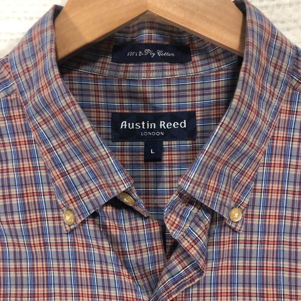 Austin‎ Reed Plaid Button Down Shirt Long Sleeve Casual Menswear L - Picture 3 of 7